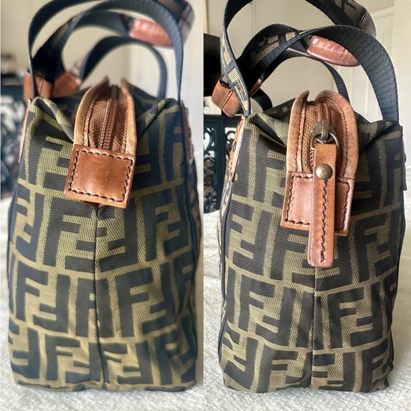 FENDI Zucca Pattern Cloth HandBag - Picture 4 of 16